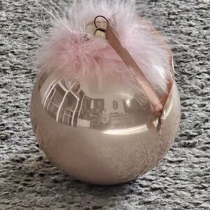 Elegant Pink Holiday Ornament